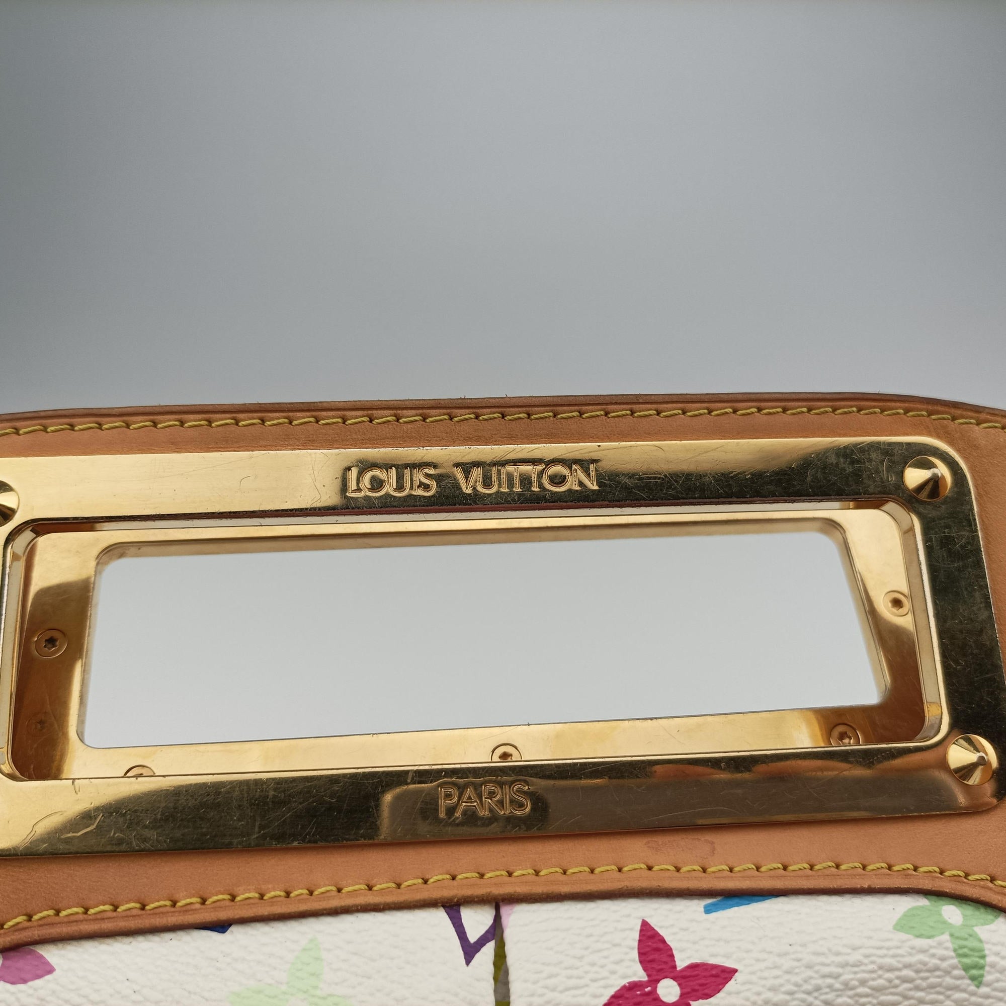 Vintage Louis Vuitton JUDY MM white Monogram Multicolor M40255 shoulderbag | stylenewstar