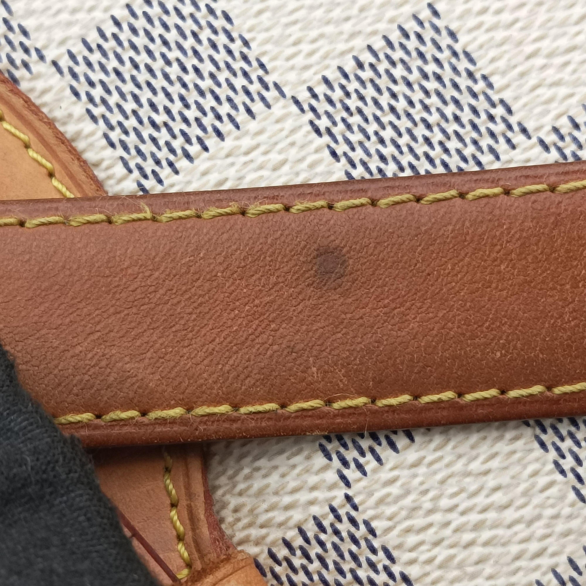 Pre-owned Louis Vuitton HAMPSTEAD MM AZUR Damier Canvas N51206 handbag | stylenewstar