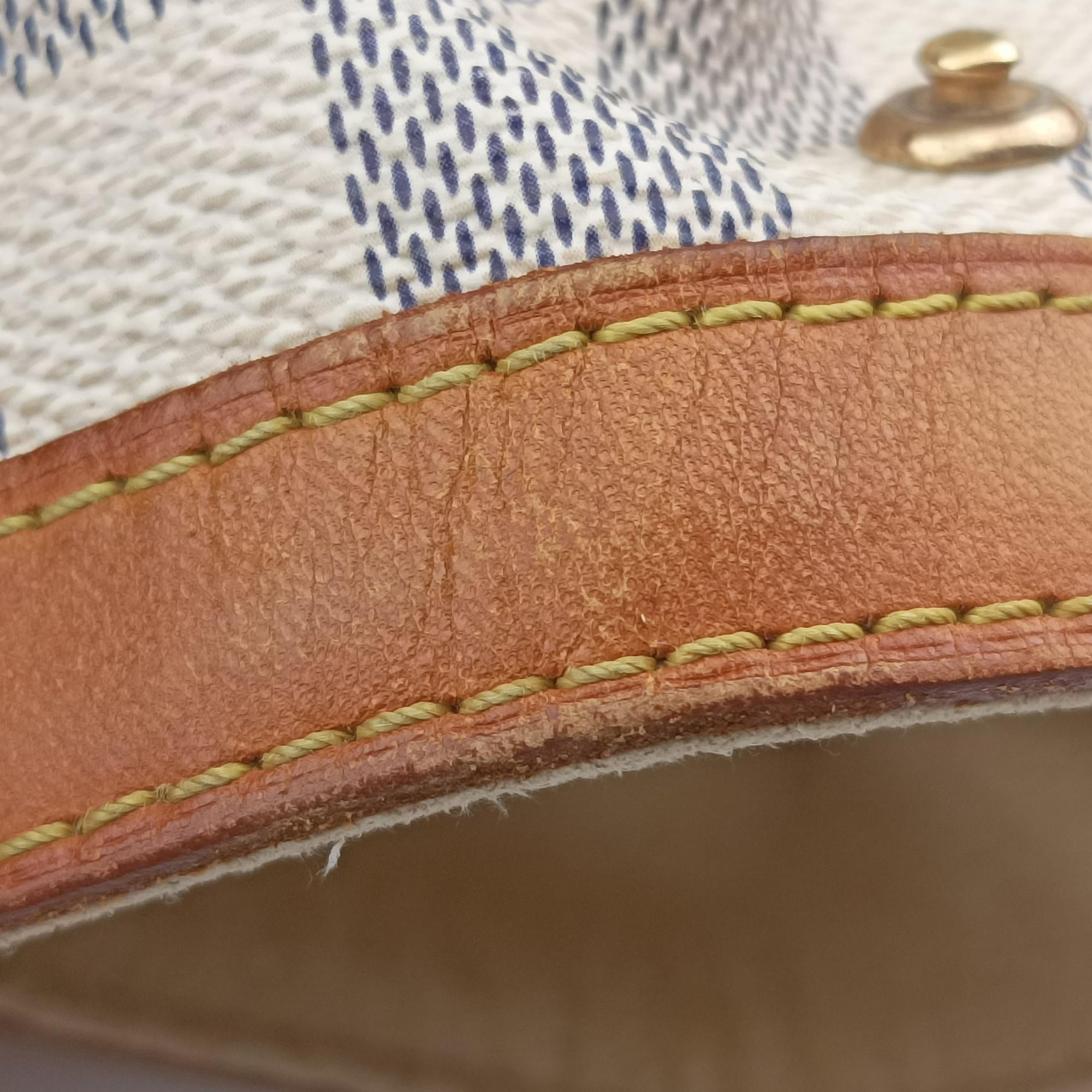 Pre-owned Louis Vuitton HAMPSTEAD MM AZUR Damier Canvas N51206 handbag | stylenewstar