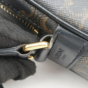 Pre-owned Celine Medium Triomphe Messenger Brown PVC coated canvas  shoulderbag | stylenewstar