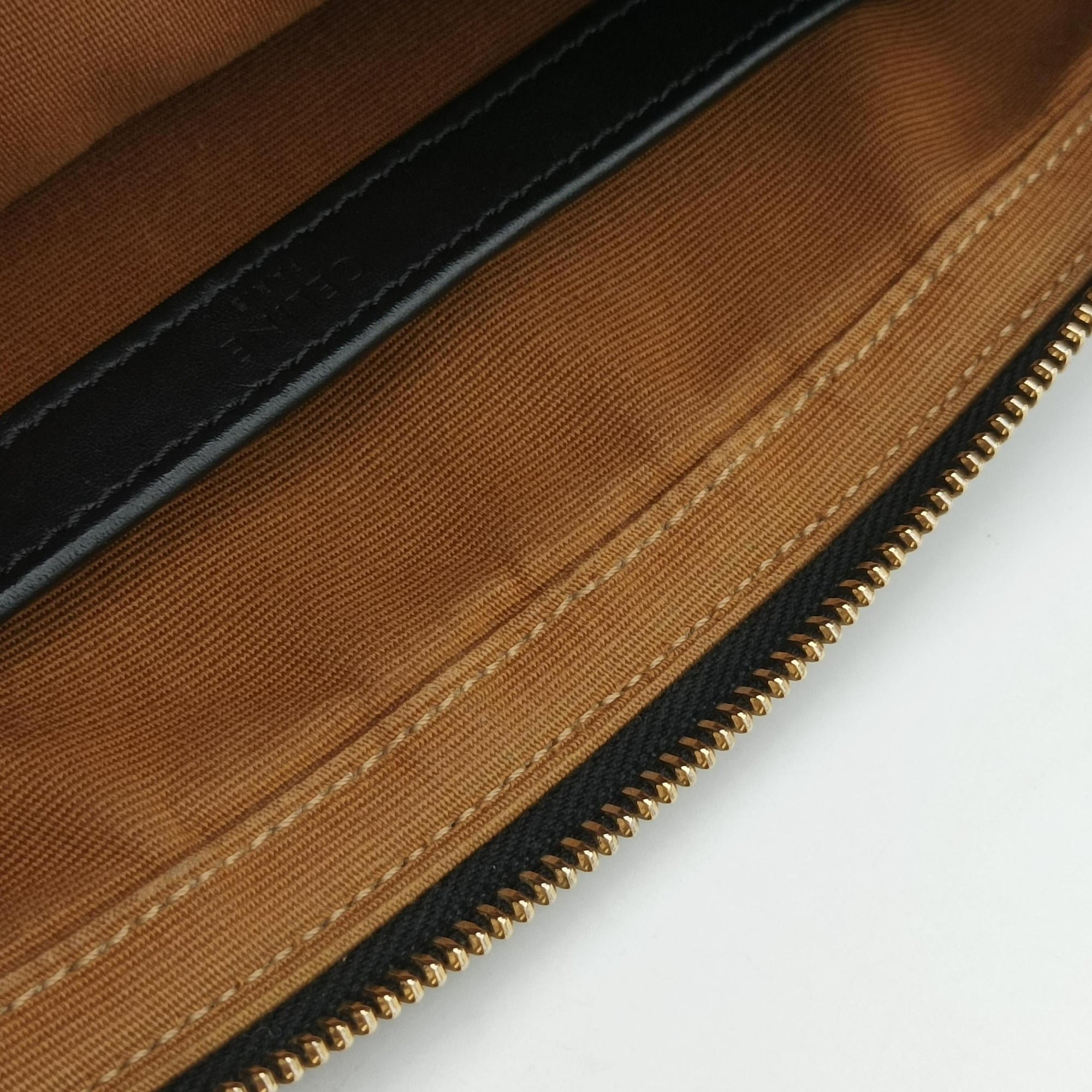 Pre-owned Celine Medium Triomphe Messenger Brown PVC coated canvas  shoulderbag | stylenewstar