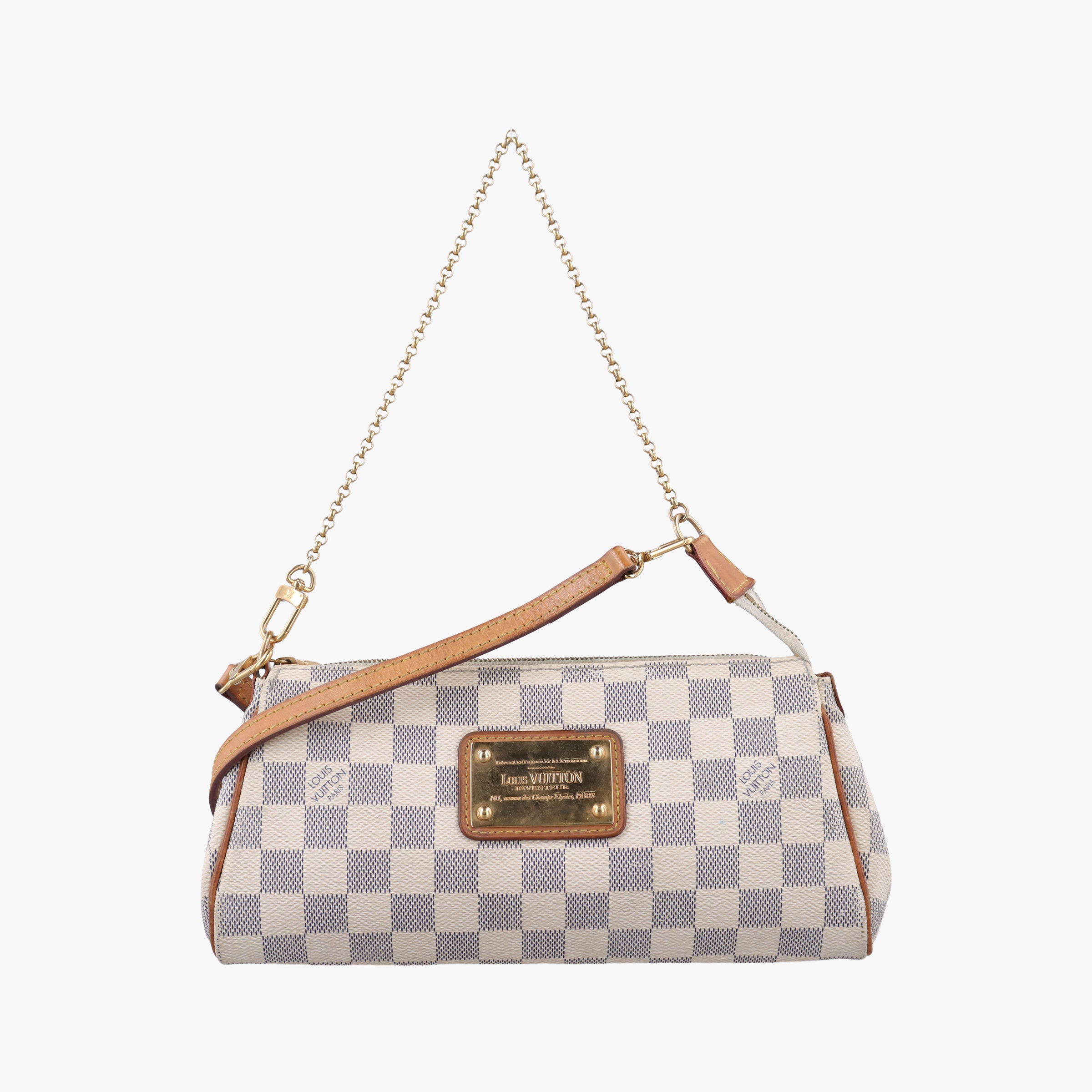 Pre-owned Louis Vuitton EVA AZUR Damier Canvas N55214 shoulderbag | stylenewstar