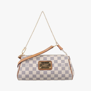 Pre-owned Louis Vuitton EVA AZUR Damier Canvas N55214 shoulderbag | stylenewstar