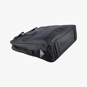 Pre-owned Prada business bag briefcase Black SAFFIANO Leather 2VE363 handbag | stylenewstar