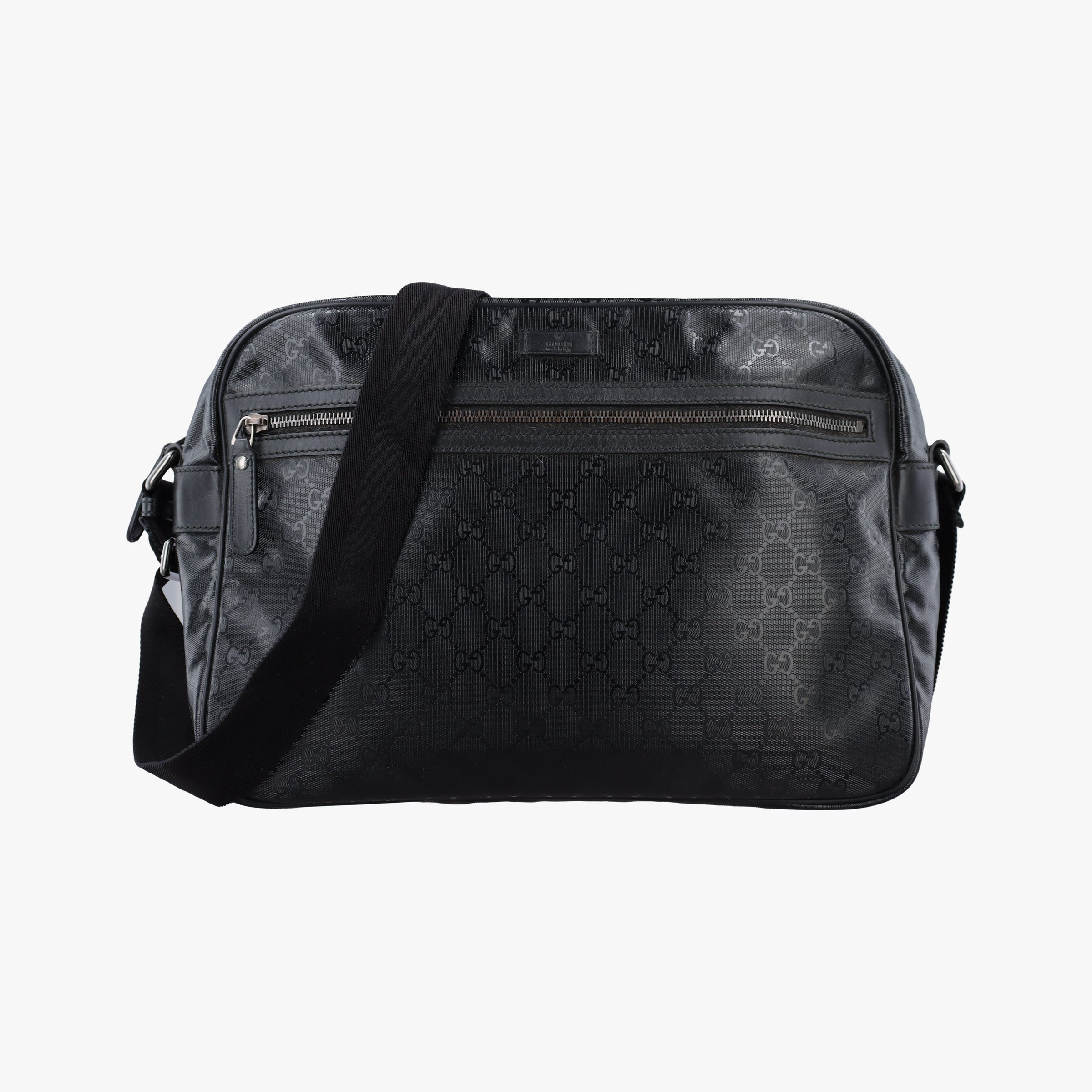 Secondhand Gucci GG Imprime Messenger Black PVC coated canvas 211107 shoulderbag | stylenewstar