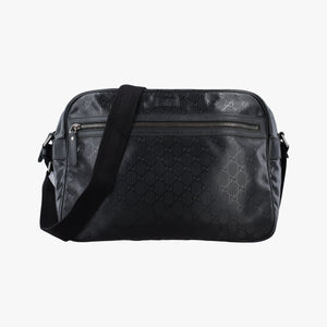 Secondhand Gucci GG Imprime Messenger Black PVC coated canvas 211107 shoulderbag | stylenewstar