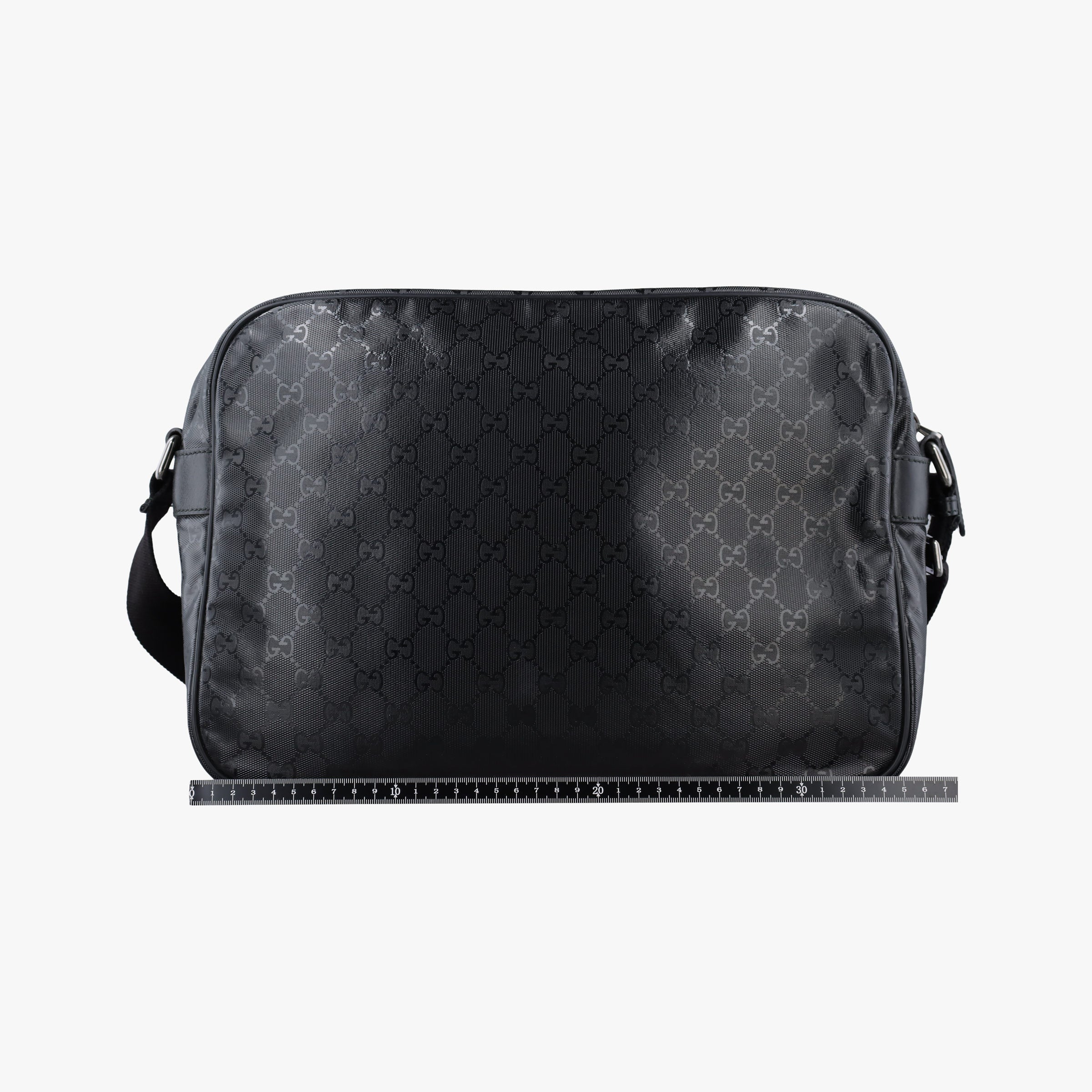 Secondhand Gucci GG Imprime Messenger Black PVC coated canvas 211107 shoulderbag | stylenewstar