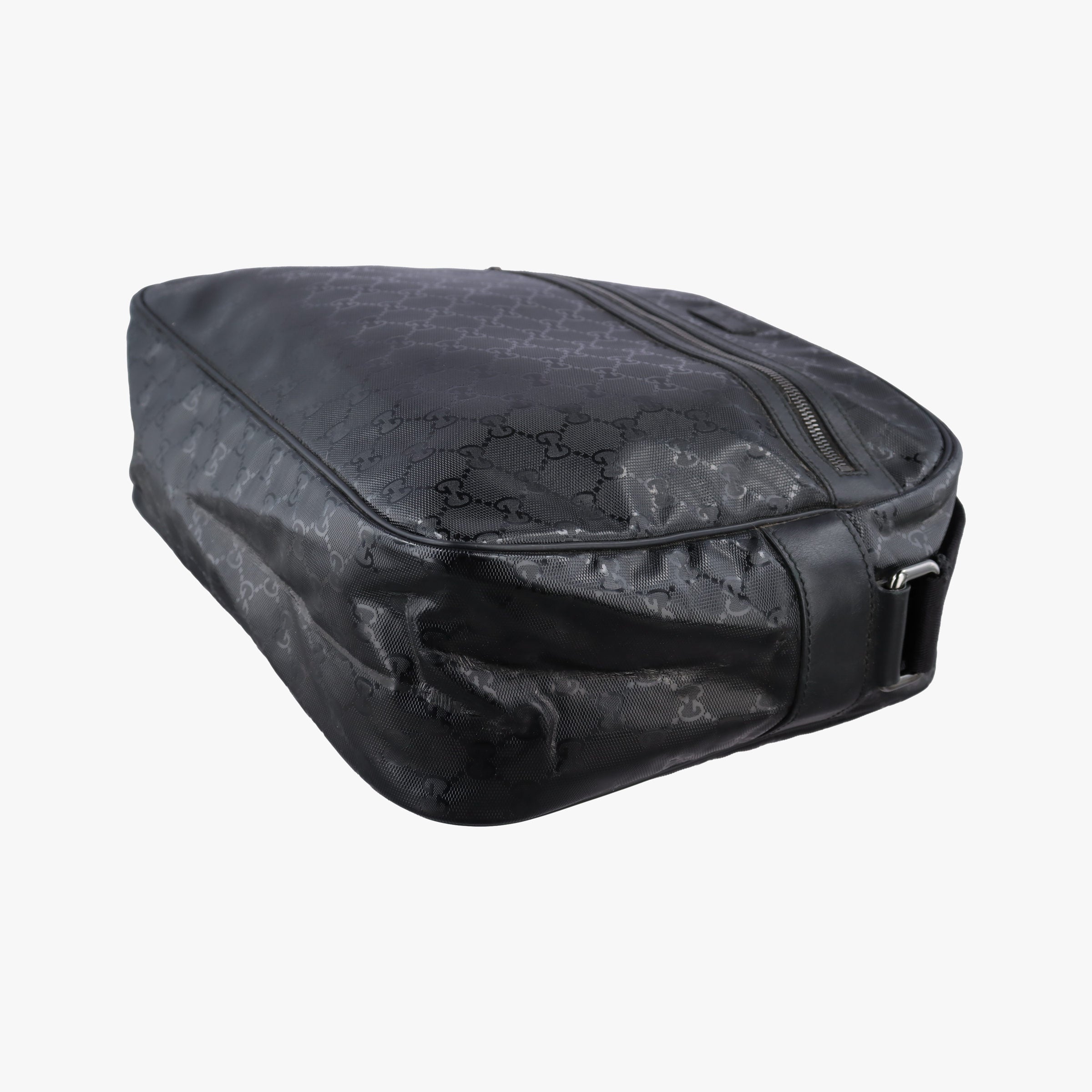 Secondhand Gucci GG Imprime Messenger Black PVC coated canvas 211107 shoulderbag | stylenewstar