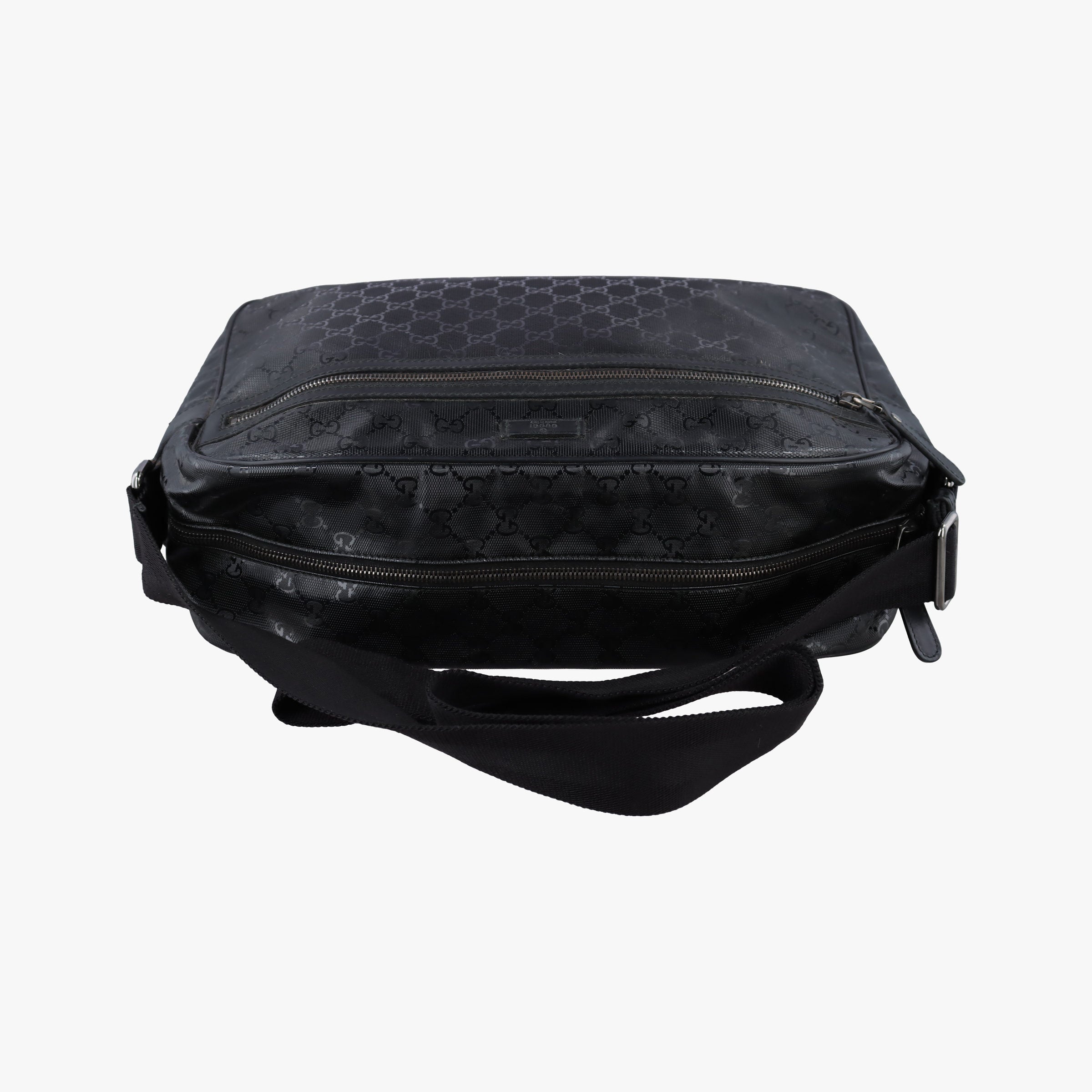 Secondhand Gucci GG Imprime Messenger Black PVC coated canvas 211107 shoulderbag | stylenewstar