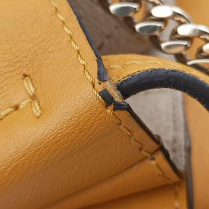 Pre-owned Chloe FAYE Brown × Yellow Suede × leather  shoulderbag | stylenewstar