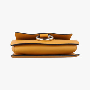 Pre-owned Chloe FAYE Brown × Yellow Suede × leather  shoulderbag | stylenewstar