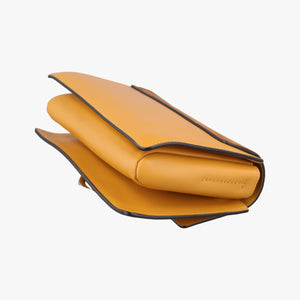 Pre-owned Chloe FAYE Brown × Yellow Suede × leather  shoulderbag | stylenewstar