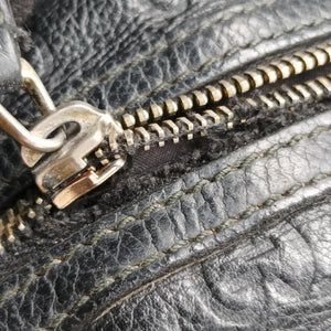 Pre-owned Gucci GG Imprime Messenger Black Leather 201448 shoulderbag | stylenewstar