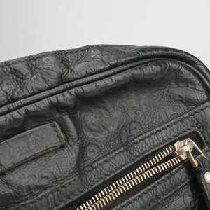 Pre-owned Gucci GG Imprime Messenger Black Leather 201448 shoulderbag | stylenewstar