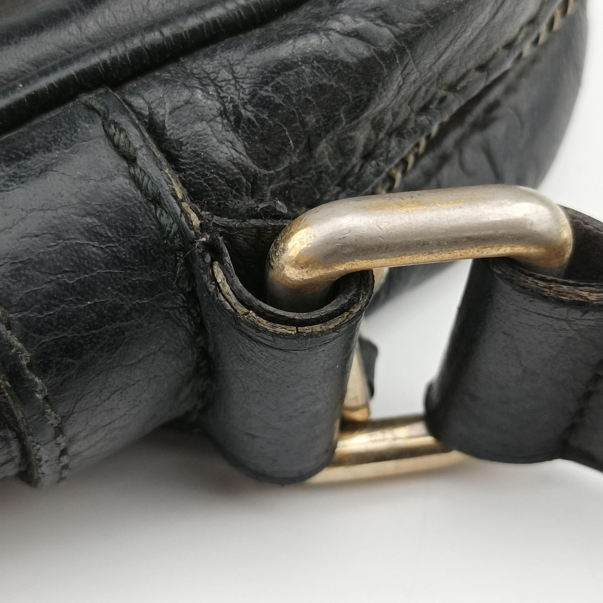 Pre-owned Gucci GG Imprime Messenger Black Leather 201448 shoulderbag | stylenewstar