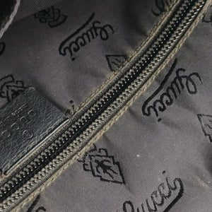 Pre-owned Gucci GG Imprime Messenger Black Leather 201448 shoulderbag | stylenewstar