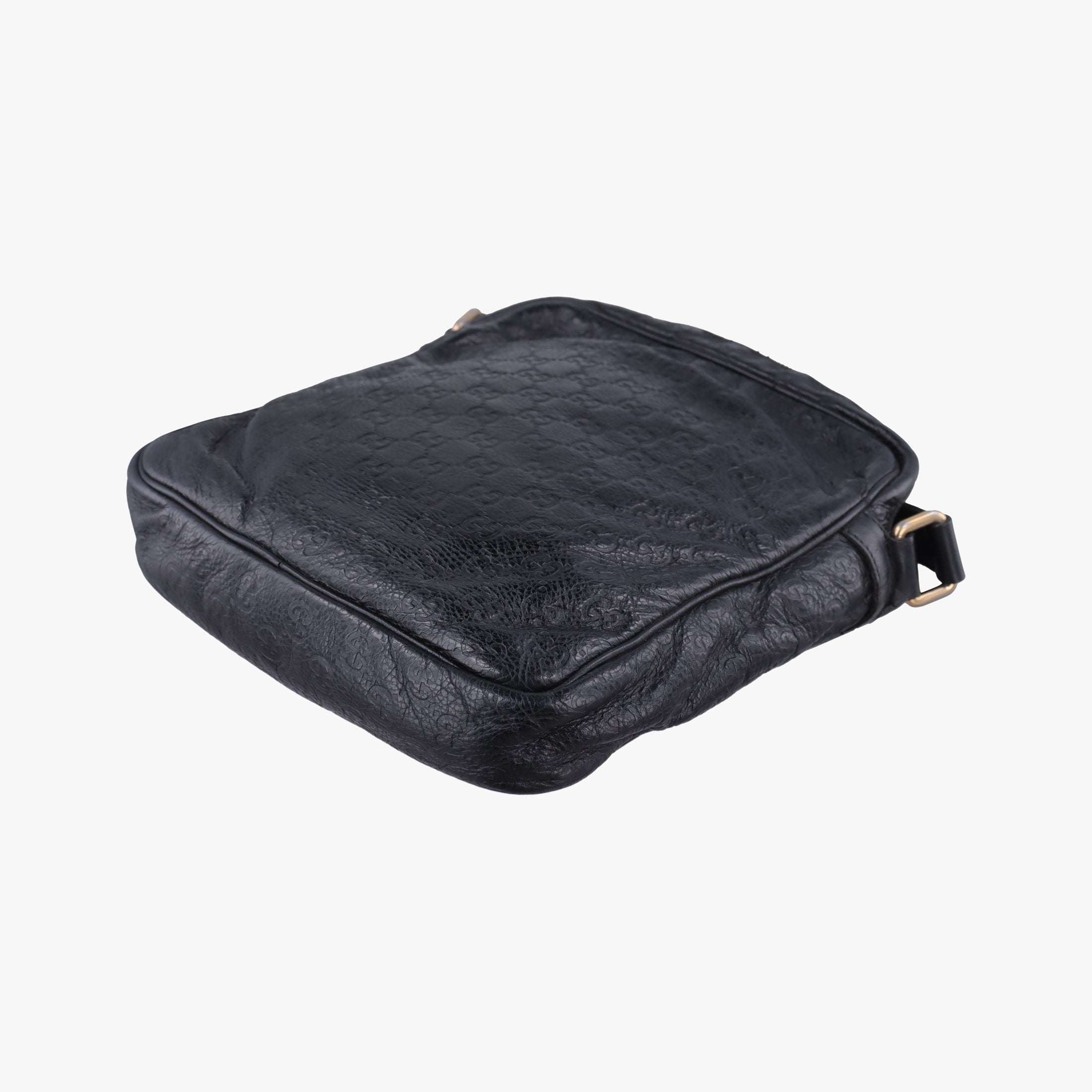 Pre-owned Gucci GG Imprime Messenger Black Leather 201448 shoulderbag | stylenewstar