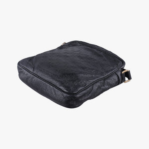 Pre-owned Gucci GG Imprime Messenger Black Leather 201448 shoulderbag | stylenewstar