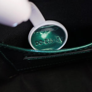 Pre-owned Bvlgari SERPENTI FOREVER Green Patent  shoulderbag | stylenewstar