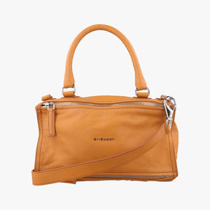 Pre-owned Givenchy Pandora Yellow leather  shoulderbag | stylenewstar