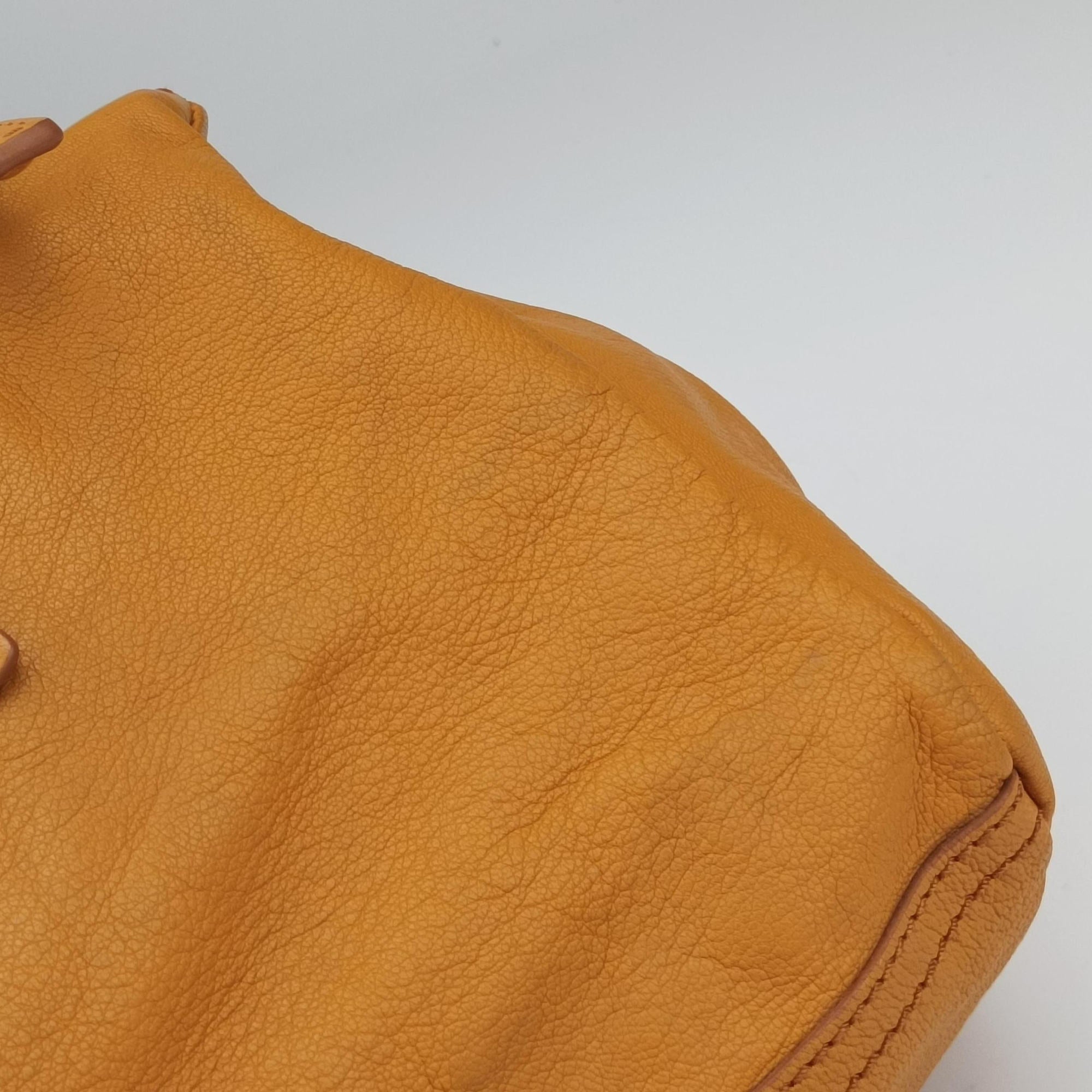 Pre-owned Givenchy Pandora Yellow leather  shoulderbag | stylenewstar