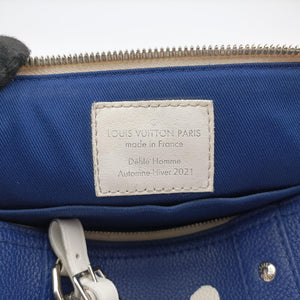 Pre-owned Louis Vuitton Everyday LV  Blue×white leather M58747 shoulderbag | stylenewstar