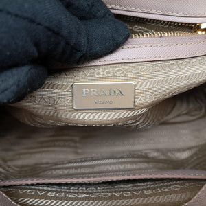 Pre-owned Prada Galleria Pink SAFFIANO Leather BN1786 shoulderbag | stylenewstar