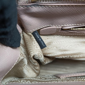 Pre-owned Prada Galleria Pink SAFFIANO Leather BN1786 shoulderbag | stylenewstar
