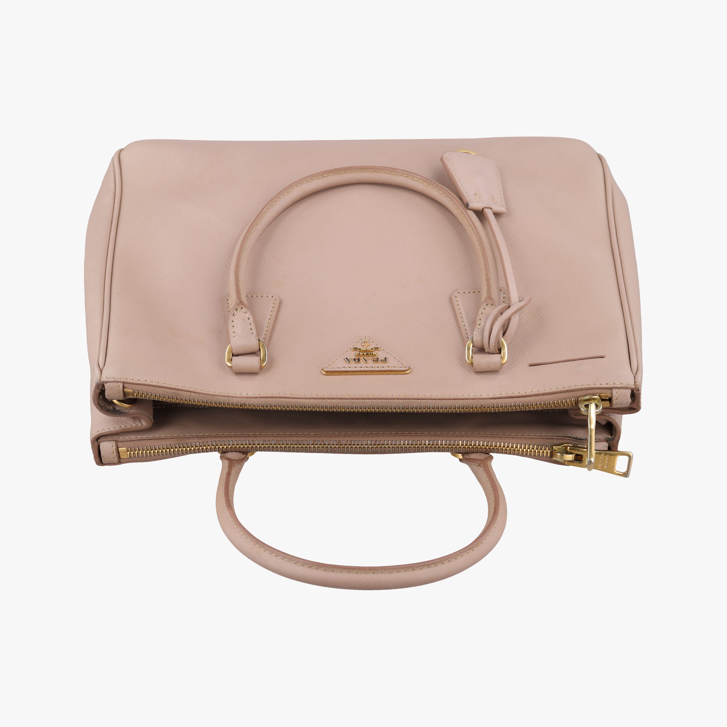 Pre-owned Prada Galleria Pink SAFFIANO Leather BN1786 shoulderbag | stylenewstar