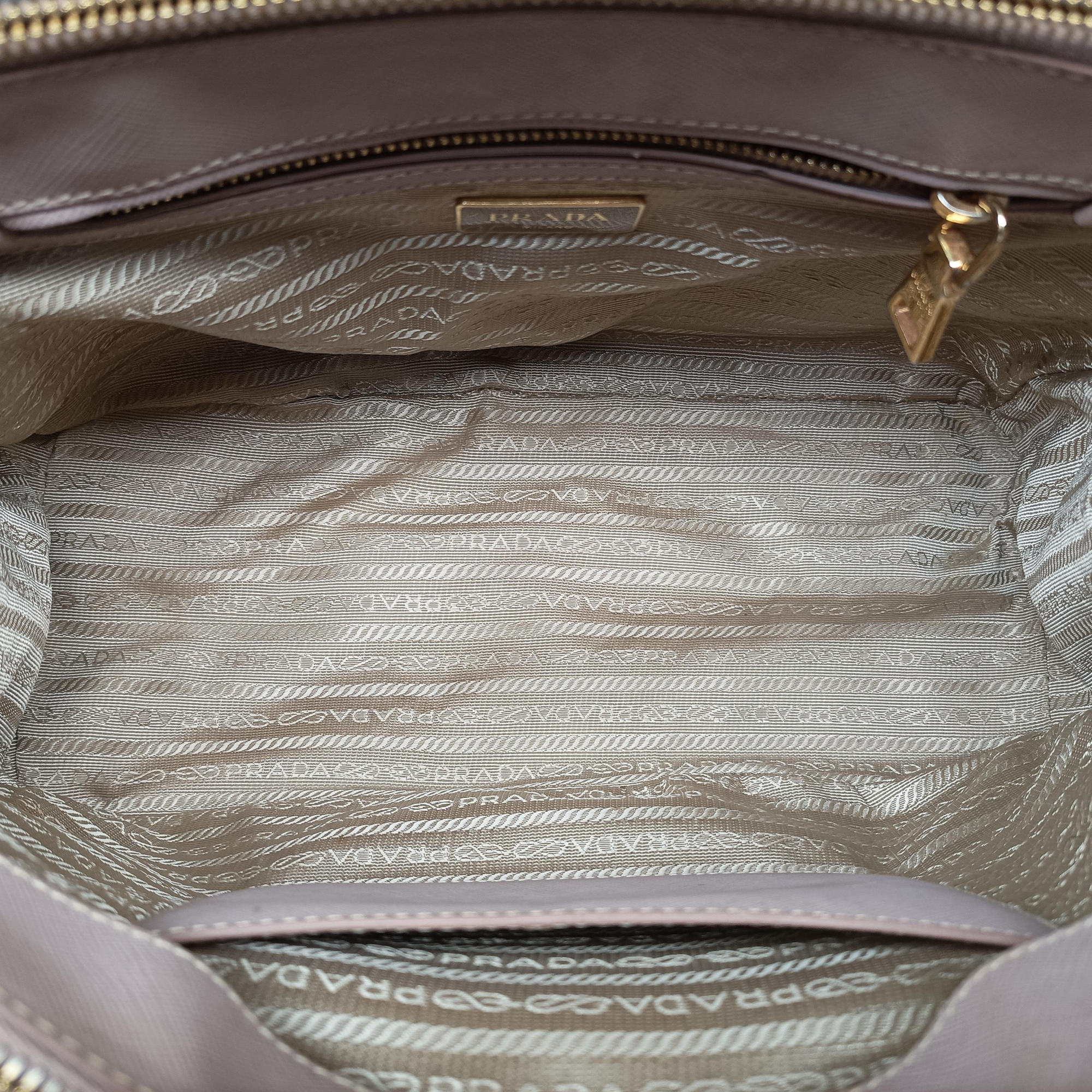 Pre-owned Prada Galleria Pink SAFFIANO Leather BN1786 shoulderbag | stylenewstar