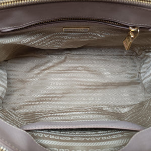 Pre-owned Prada Galleria Pink SAFFIANO Leather BN1786 shoulderbag | stylenewstar