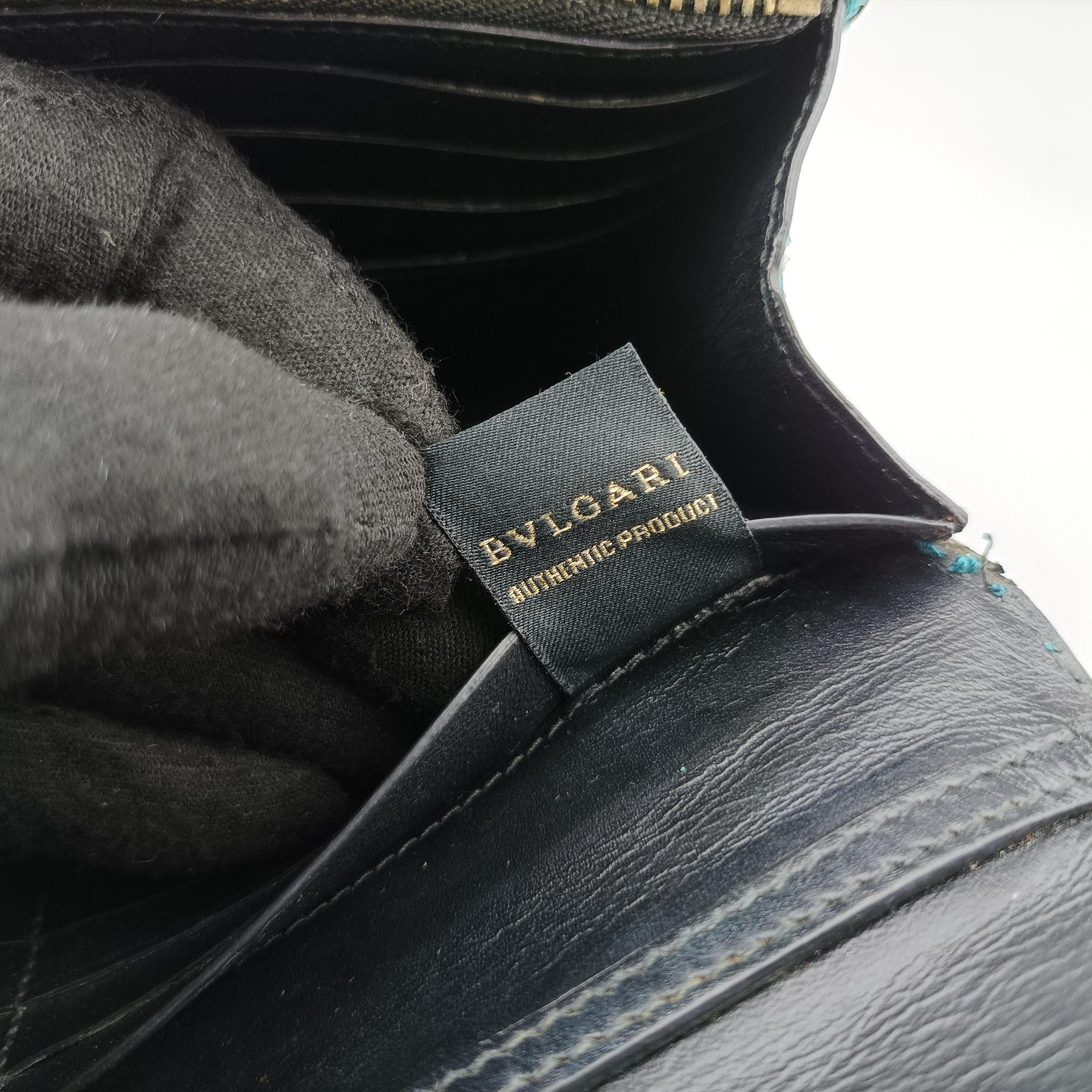 Secondhand Bvlgari SERPENTI FOREVER Blue Patent  shoulderbag | stylenewstar