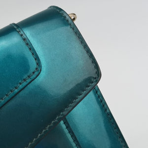 Secondhand Bvlgari SERPENTI FOREVER Blue Patent  shoulderbag | stylenewstar
