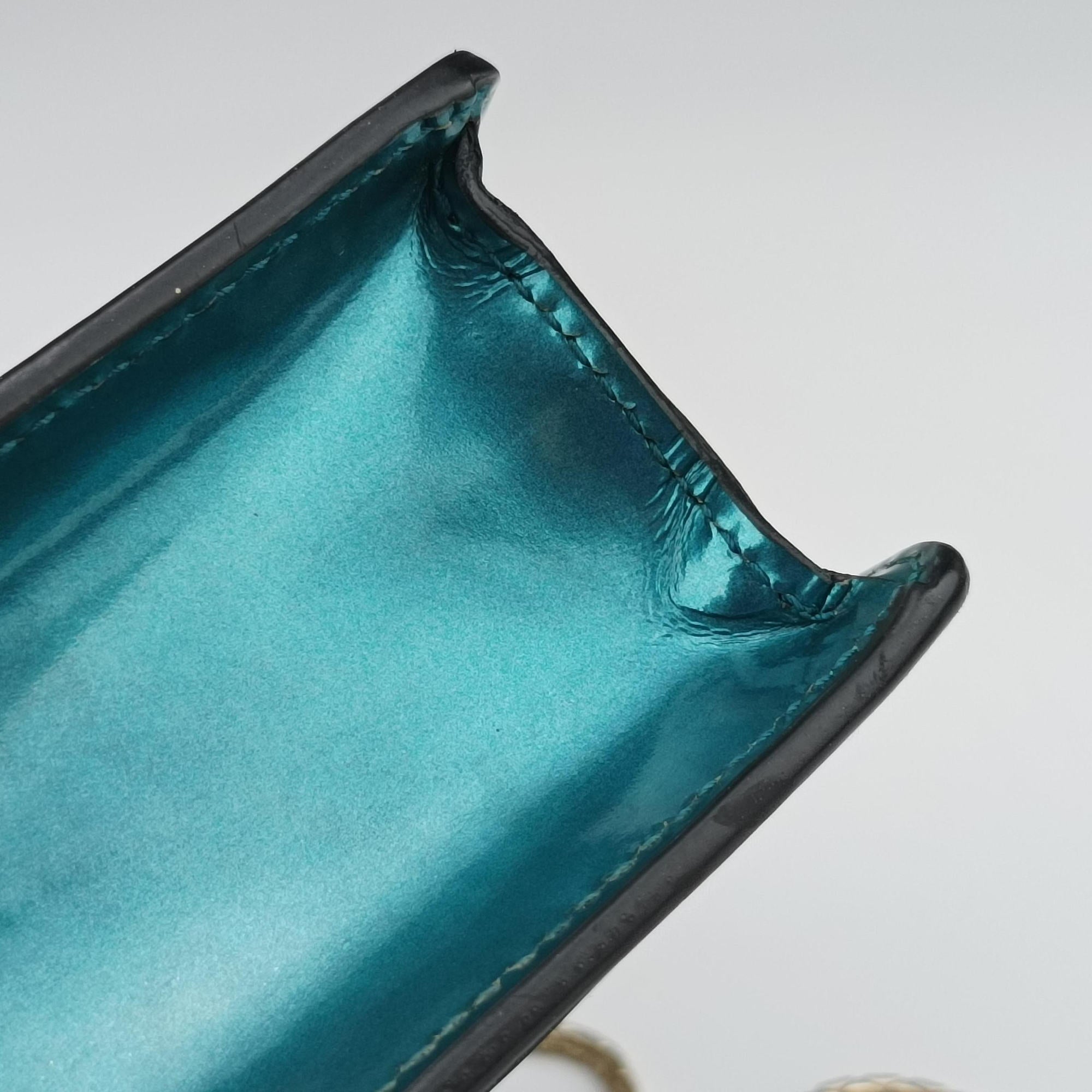 Secondhand Bvlgari SERPENTI FOREVER Blue Patent  shoulderbag | stylenewstar