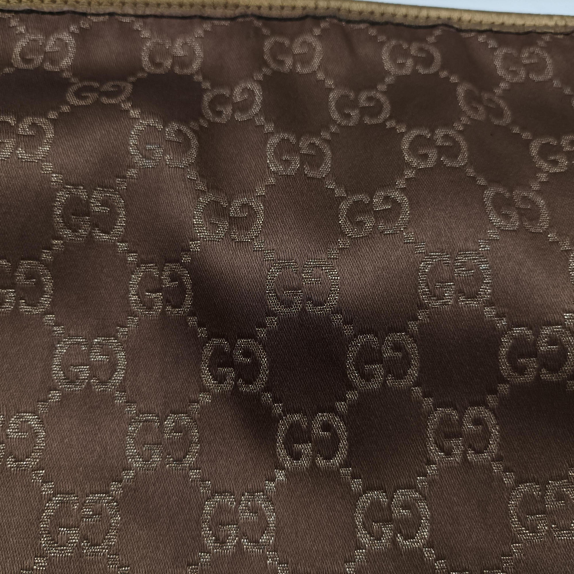 Pre-owned Gucci Princy Golden×Brown canvas×leather 204939 shoulderbag | stylenewstar