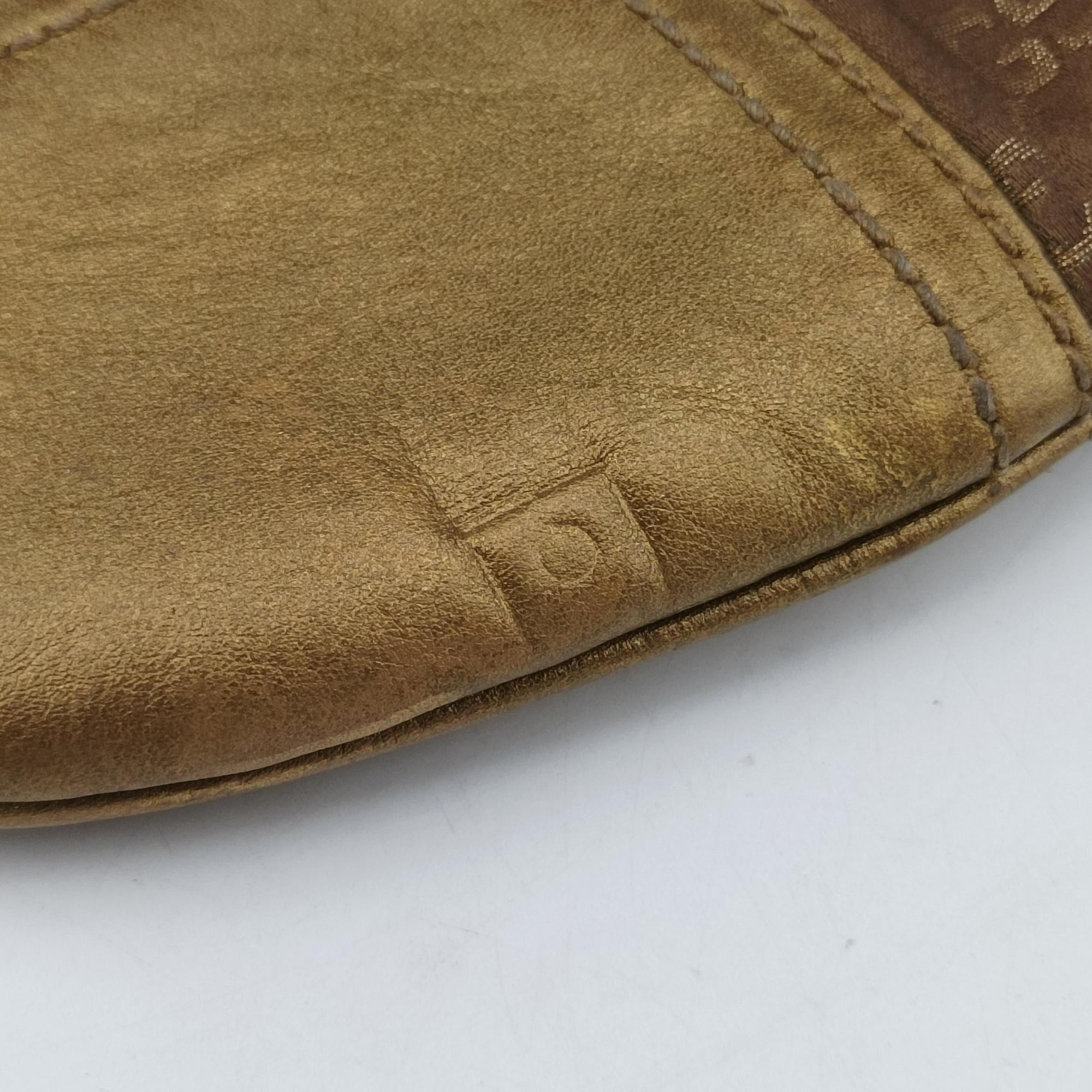 Pre-owned Gucci Princy Golden×Brown canvas×leather 204939 shoulderbag | stylenewstar