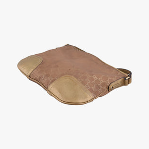 Pre-owned Gucci Princy Golden×Brown canvas×leather 204939 shoulderbag | stylenewstar