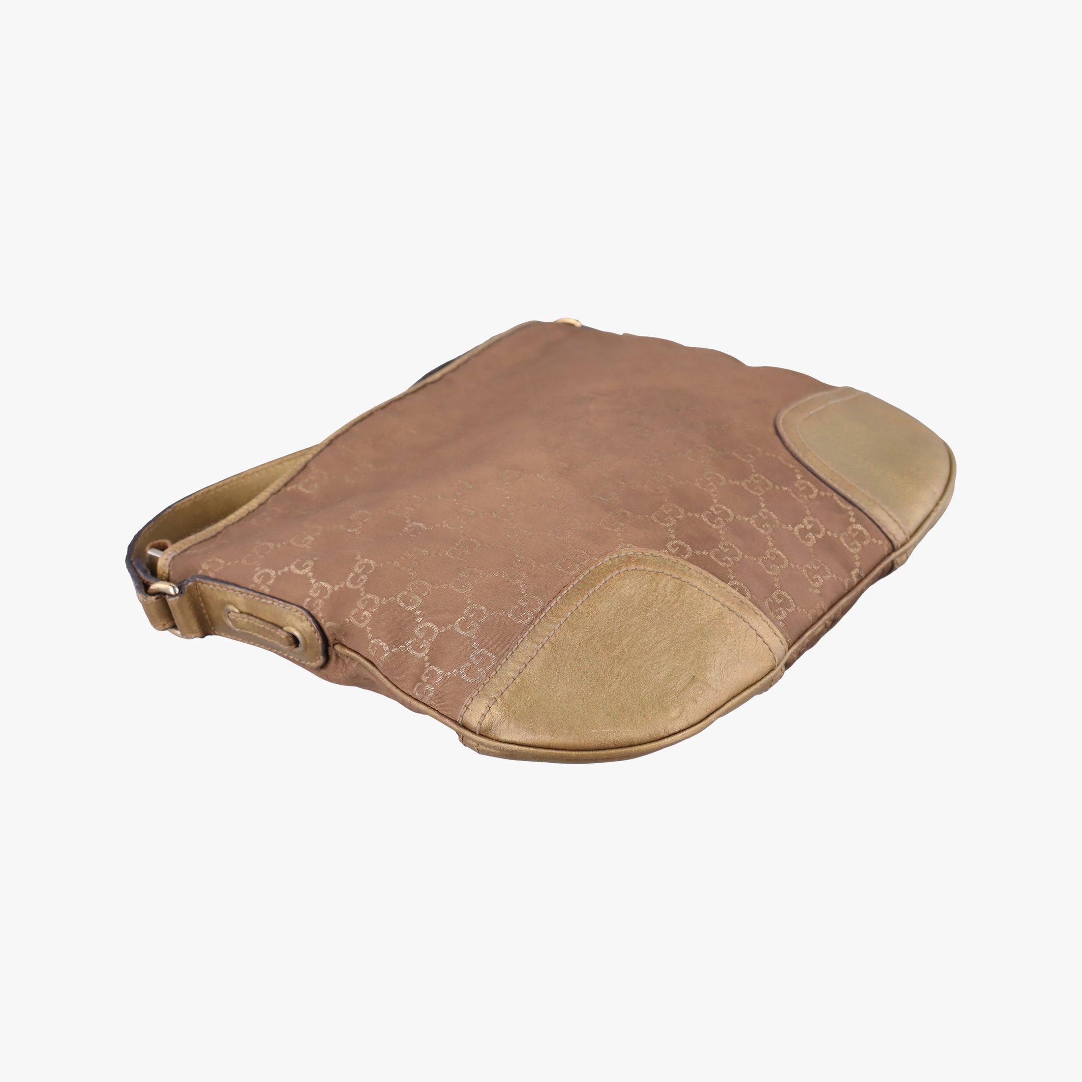 Pre-owned Gucci Princy Golden×Brown canvas×leather 204939 shoulderbag | stylenewstar