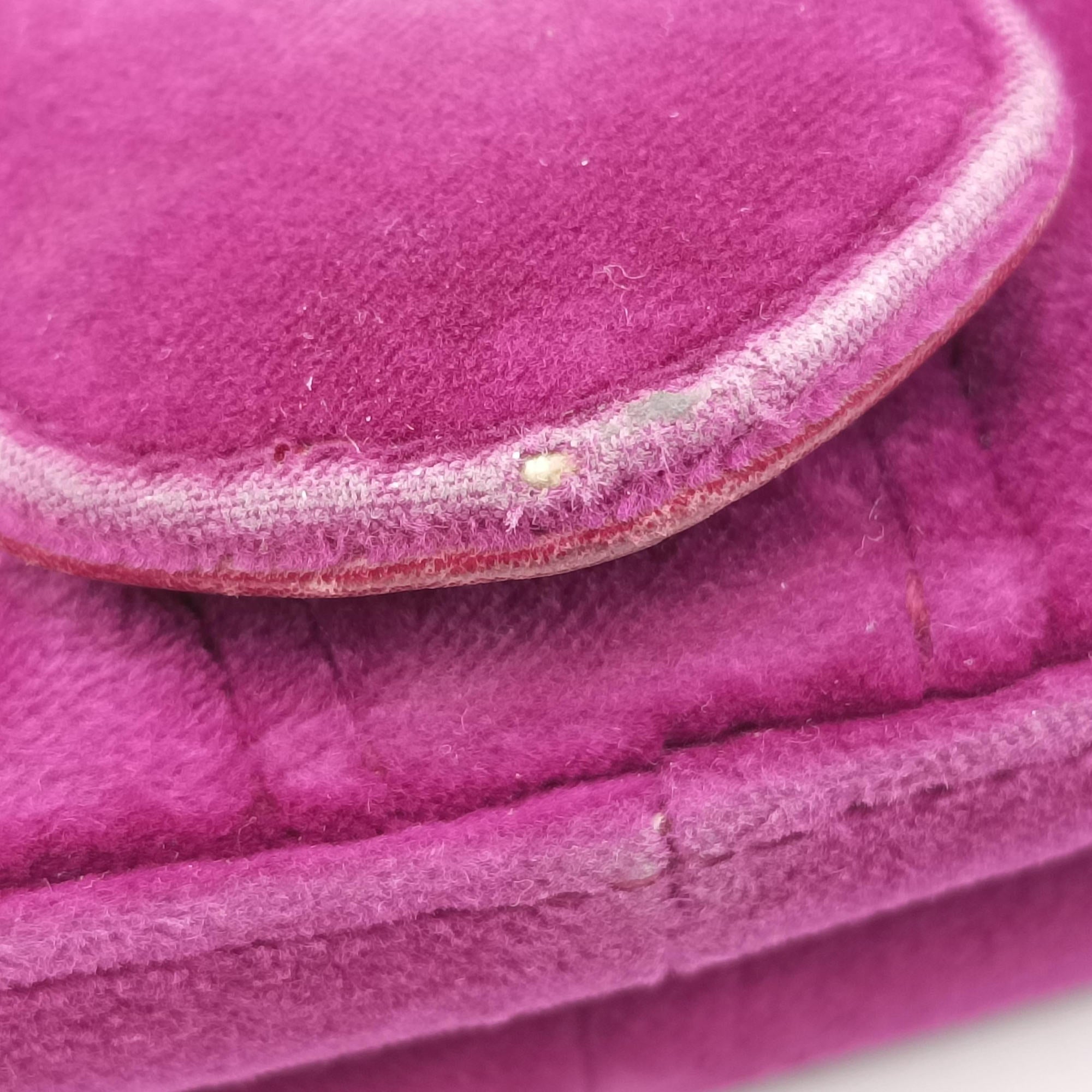 Pre-owned Gucci GG Marmont Purple velour 443497 shoulderbag | stylenewstar
