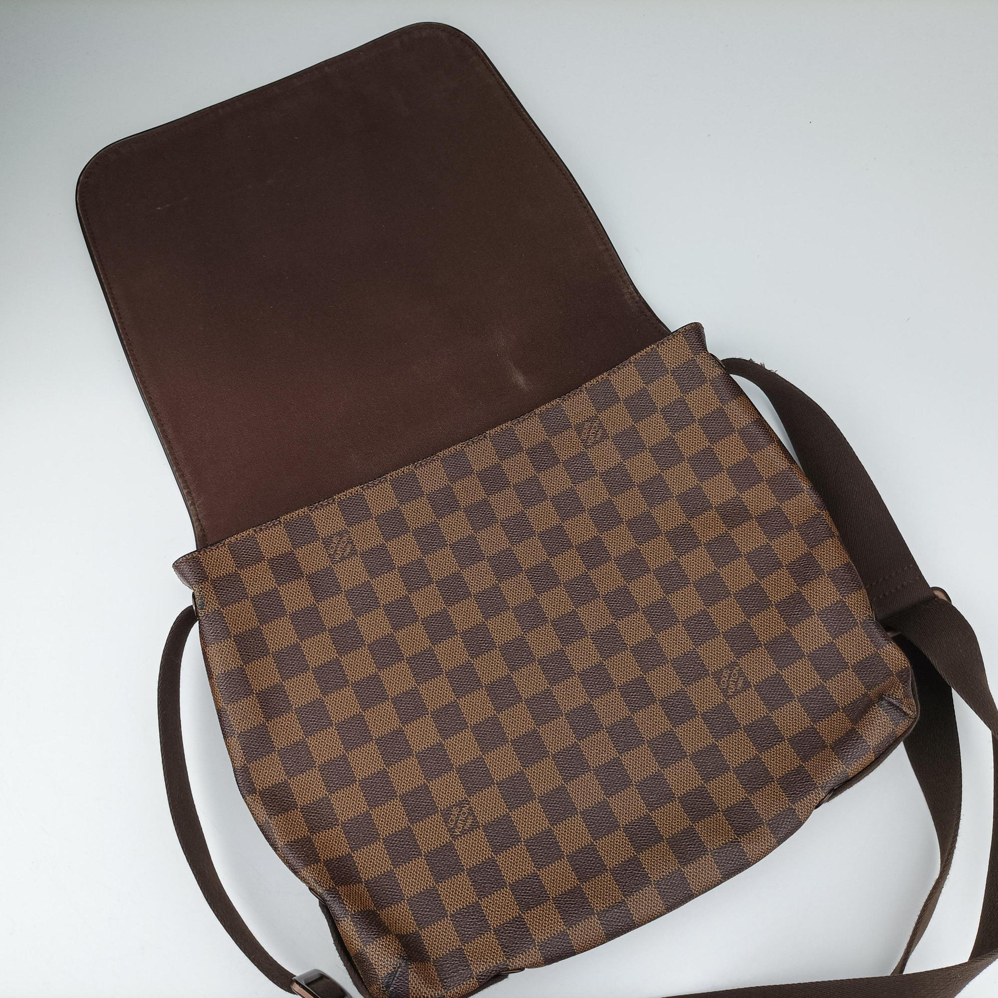 Pre-owned Louis Vuitton BROOKLYN MM EBENE Damier Canvas N51211 shoulderbag | stylenewstar