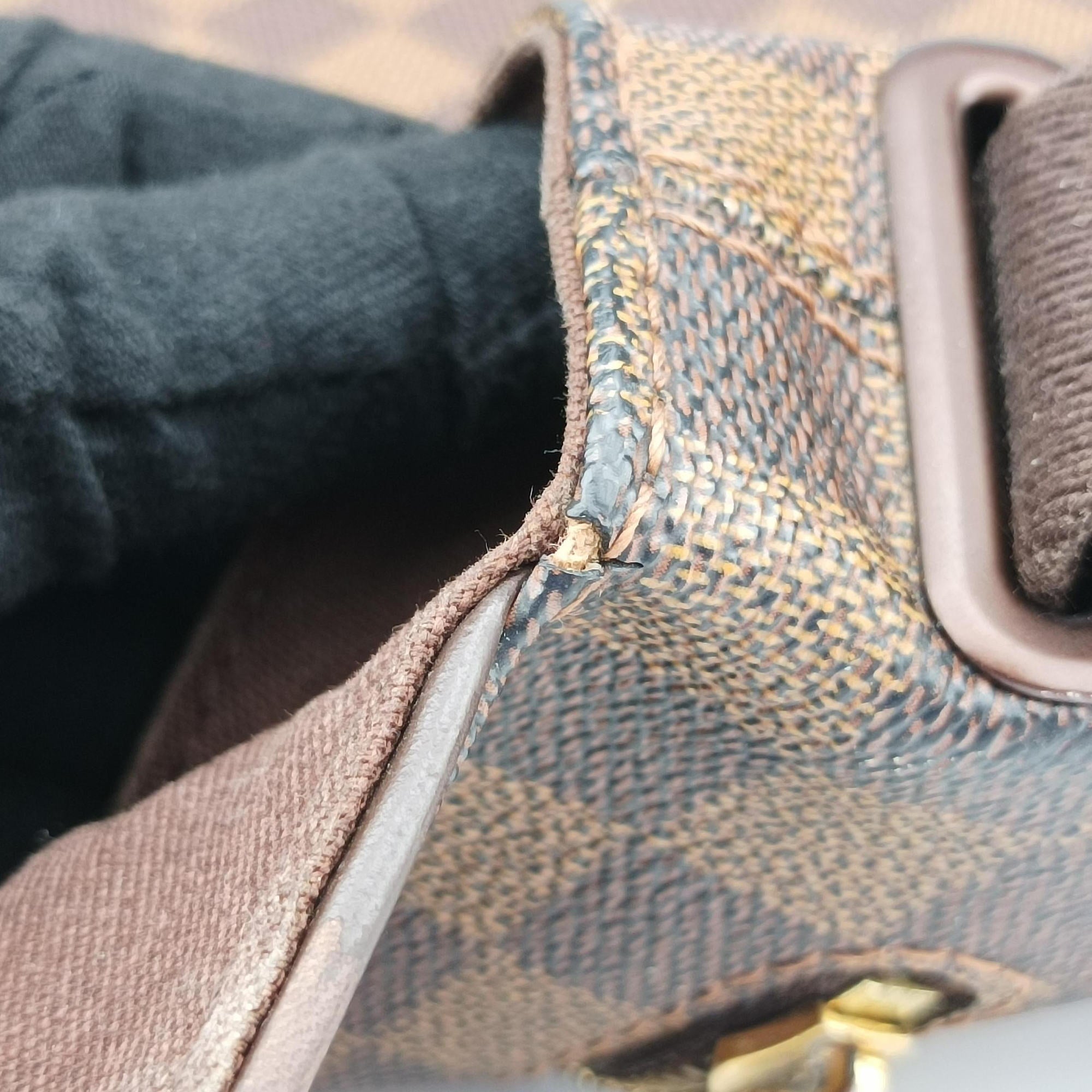 Pre-owned Louis Vuitton BROOKLYN MM EBENE Damier Canvas N51211 shoulderbag | stylenewstar