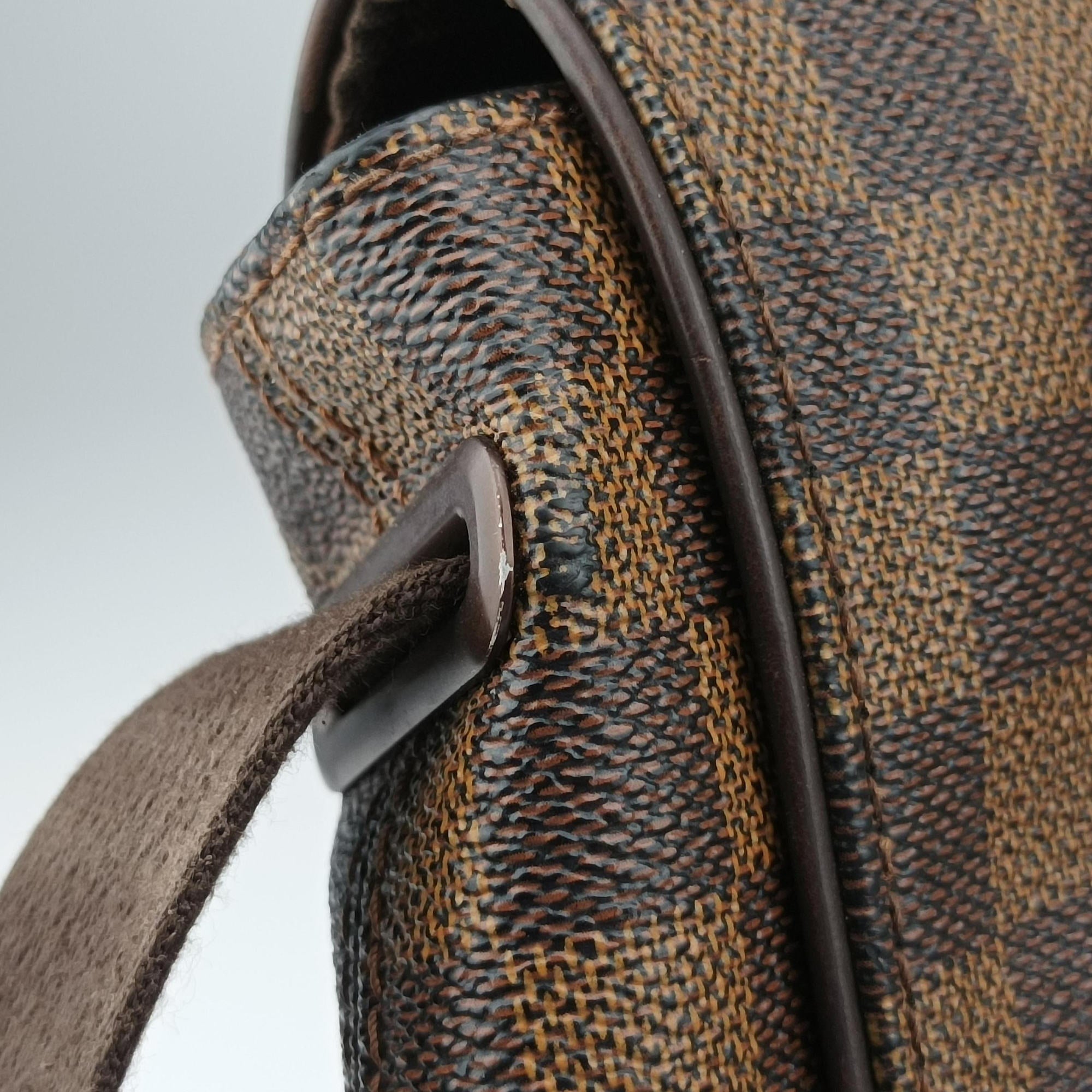Pre-owned Louis Vuitton BROOKLYN MM EBENE Damier Canvas N51211 shoulderbag | stylenewstar