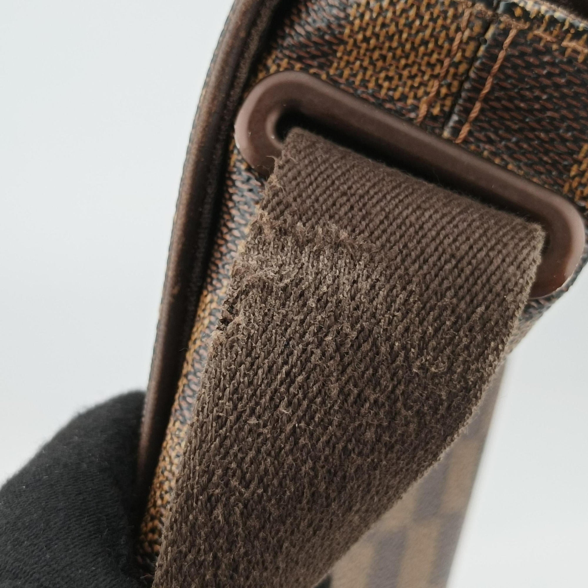 Pre-owned Louis Vuitton BROOKLYN MM EBENE Damier Canvas N51211 shoulderbag | stylenewstar