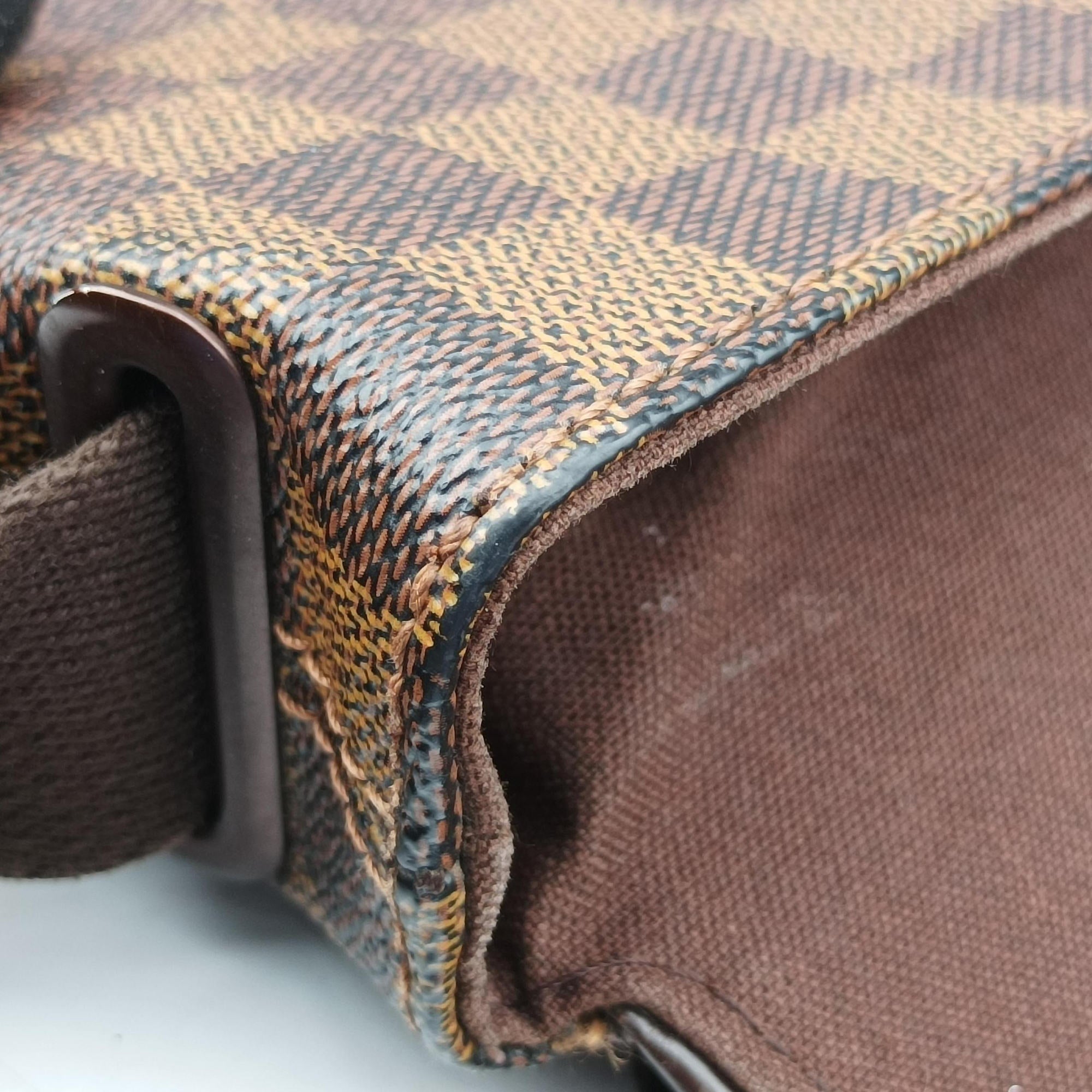 Pre-owned Louis Vuitton BROOKLYN MM EBENE Damier Canvas N51211 shoulderbag | stylenewstar