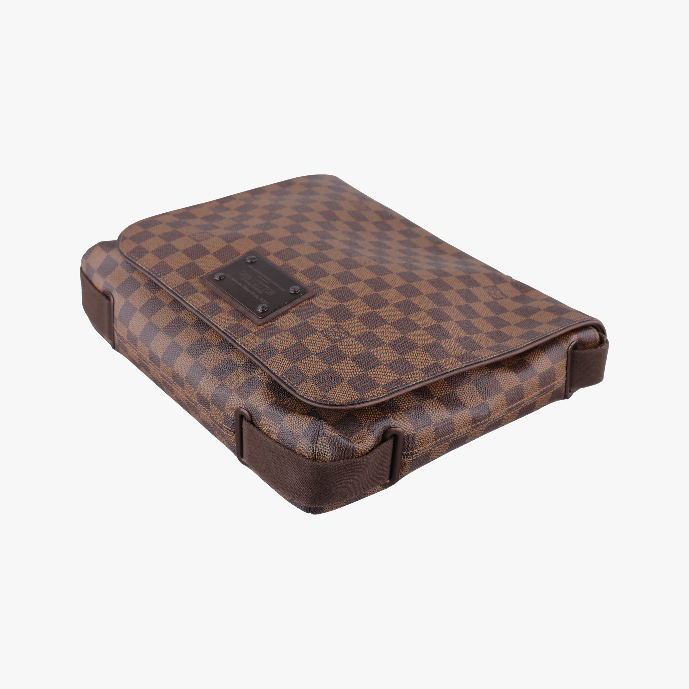 Pre-owned Louis Vuitton BROOKLYN MM EBENE Damier Canvas N51211 shoulderbag | stylenewstar