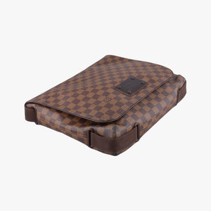 Pre-owned Louis Vuitton BROOKLYN MM EBENE Damier Canvas N51211 shoulderbag | stylenewstar