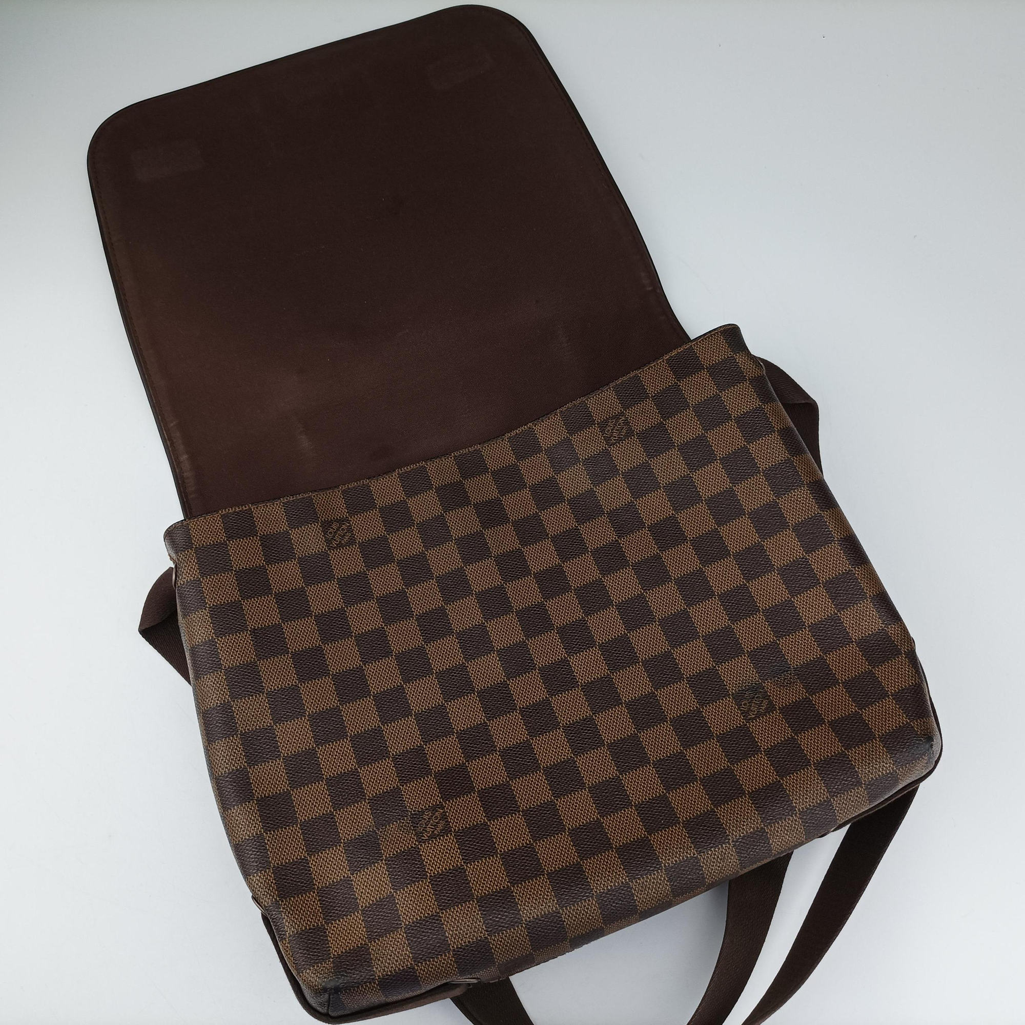 Pre-owned Louis Vuitton BROOKLYN MM EBENE Damier Canvas N51211 shoulderbag | stylenewstar