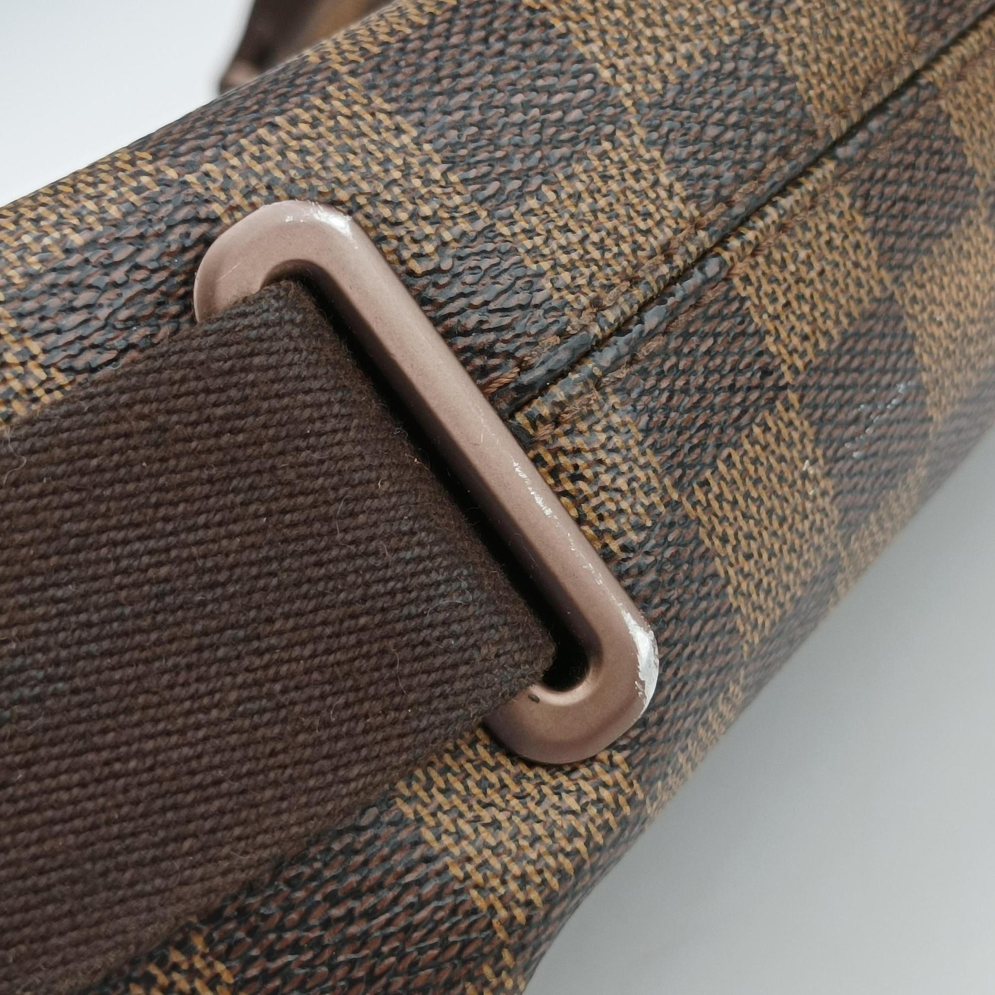 Pre-owned Louis Vuitton BROOKLYN MM EBENE Damier Canvas N51211 shoulderbag | stylenewstar