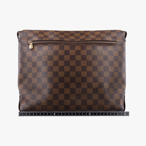 Pre-owned Louis Vuitton BROOKLYN MM EBENE Damier Canvas N51211 shoulderbag | stylenewstar