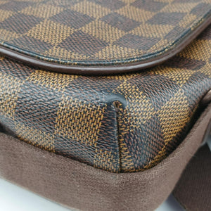 Pre-owned Louis Vuitton BROOKLYN MM EBENE Damier Canvas N51211 shoulderbag | stylenewstar